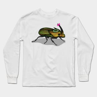 Beetle with a flower crown Long Sleeve T-Shirt